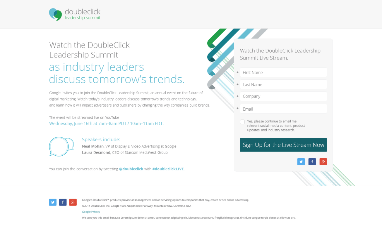 Google DLS Landing Page