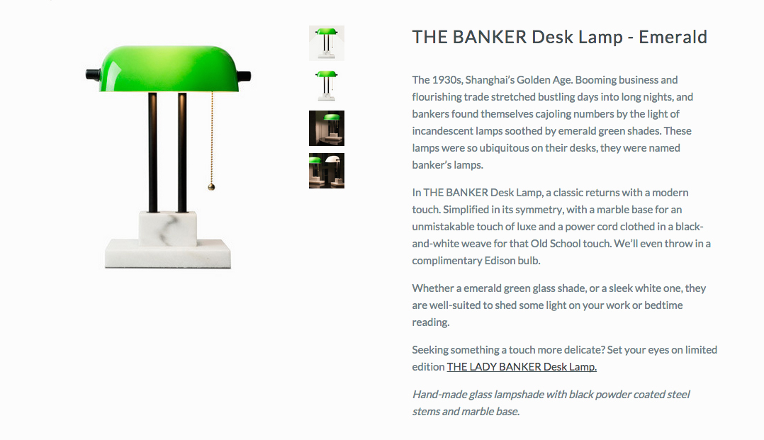 The Banker Lamp